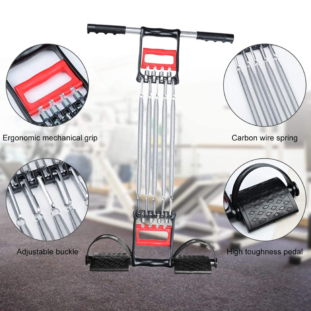 Five Spring Chest Expander & Puller Hand Gripper.