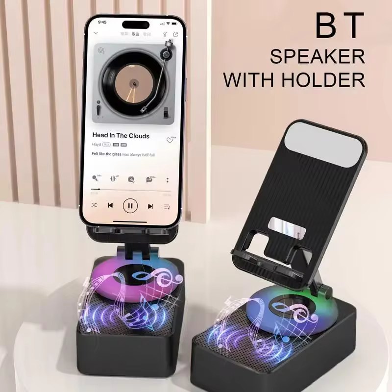 3 In 1 Desktop Mobile Holder With Speaker & Power Bank